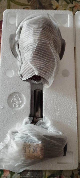Busto zombie realista con peana