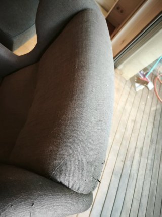 Butaca orejera gris Ikea