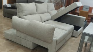 Chaiselongue AL SUELO con arcón y brazo DESLIZANTE