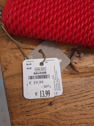 Portafogli Bata rosso nuovo