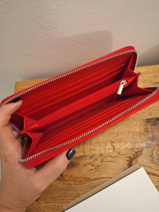 Portafogli Bata rosso nuovo