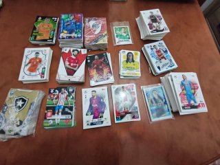 Lote de cartas de fútbol