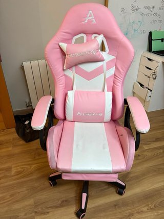 Silla rosa de gamer