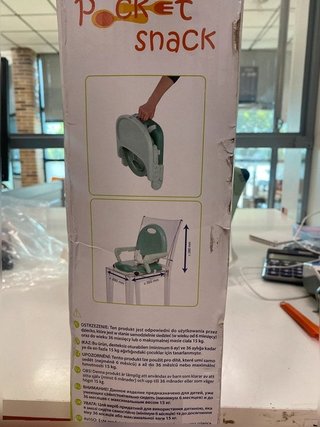 Chicco Pocket Snack Alzador de Silla para Niños para Comer, Apto de 6 Meses hasta 3 Años (15 kg)
