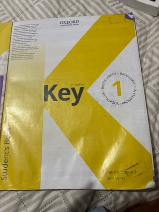 Libro Key Bachillerato 2e 1 Student Book (Spain)