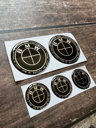 5 EMBLEMAS GEL 3D BMW CARENADO DEPOSITO MOTO LOGO