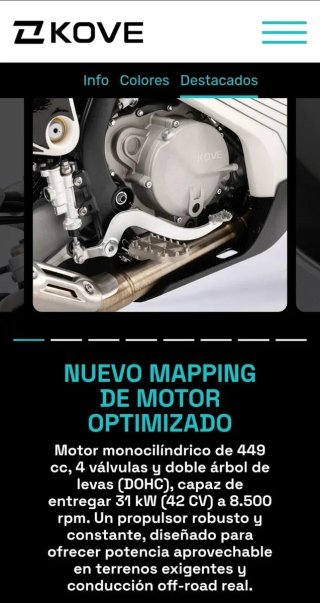 7 2026 VER DESCRIPCIÓN OFERTA KOVE RALLY 450