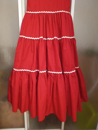 Vestido de Sevillana Rojo