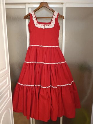 Vestido de Sevillana Rojo