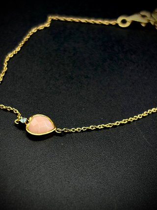 PULSERA TOUS ORO CON CORAZON 18K 1,64GR 16CM