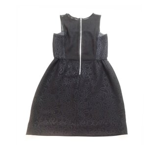 Sandro / Mini vestido de cóctel brocato tul S