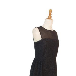 Sandro / Mini vestido de cóctel brocato tul S