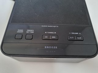Radio Despertador Philips Negro