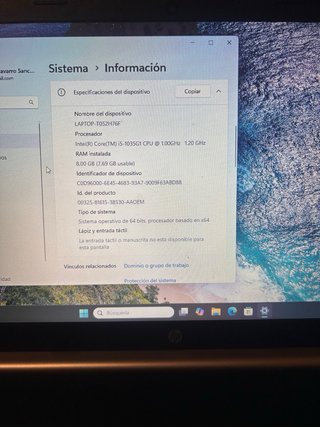 Ordenador Portátil HP Plata