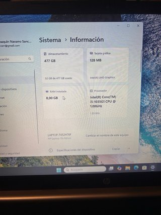 Ordenador Portátil HP Plata