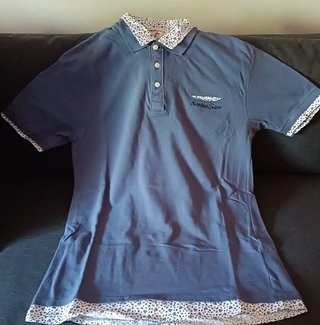 Polo Springfield Azul Manga Corta Talla M