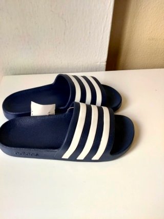 Chanclas Adidas Talla 36 Azul y Blanco
