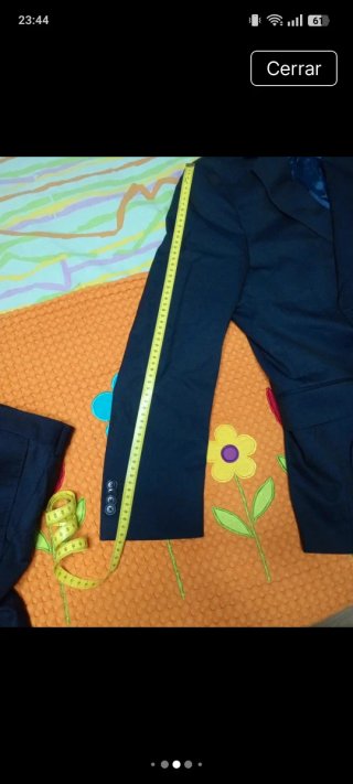 Traje azul