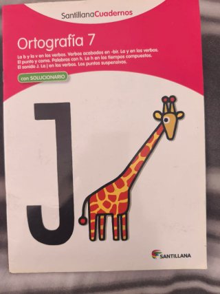 ORTOGRAFÍA 7 SANTILLANA CUADERNOS