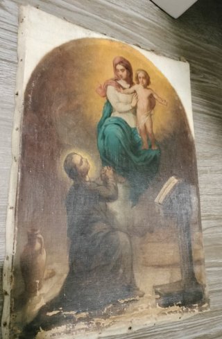 Óleo sobre lienzo siglo XVIII