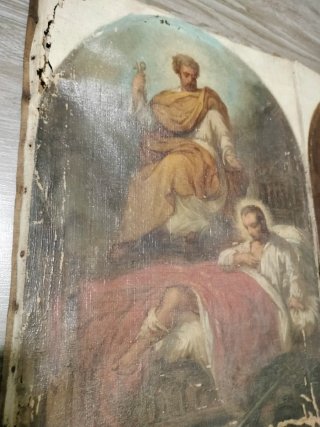 Óleo sobre lienzo siglo XVIII