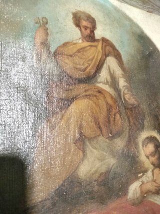 Óleo sobre lienzo siglo XVIII