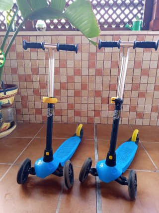 2 Patinetes Infantiles 3 Ruedas Azul