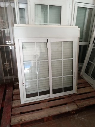 Ventana corredera aluminio cristal climalit