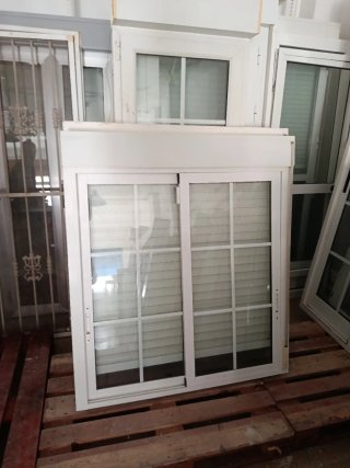 Ventana corredera aluminio cristal climalit