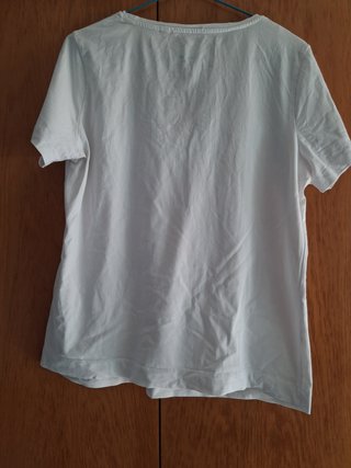 Camiseta básica Punt Roma blanca manga corta