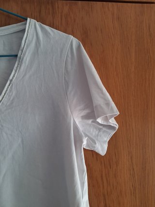 Camiseta básica Punt Roma blanca manga corta