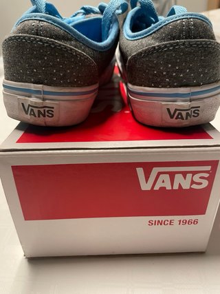 Vans Niña Talla 35 Gris y Azul