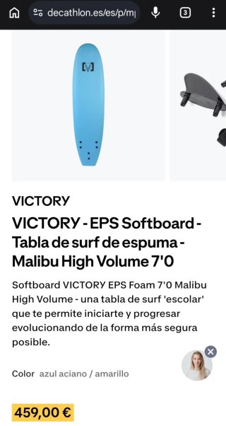 Tabla Surf Victory 7' Softboard Iniciación