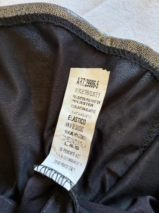 Vestito laminato monospalla