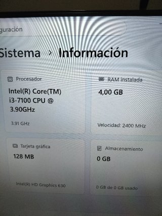 Ordenador de sobremesa Dell i3