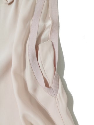 Schumacher / Top de seda rosa palo sin mangas XS