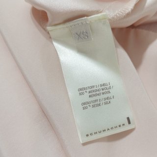 Schumacher / Top de seda rosa palo sin mangas XS