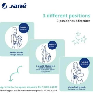 Mochila Portabebés Jané Dual Gris