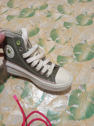 Converse All Star Platform Verdi e Rosa