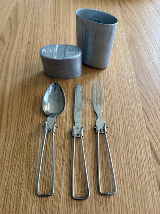 Posata Balilla Set Utensili da Campeggio WW2