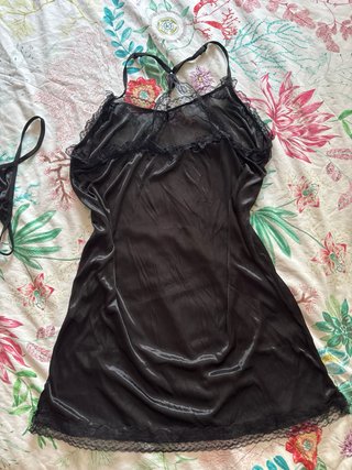 Conjunto Lenceria Negro Talla Única
