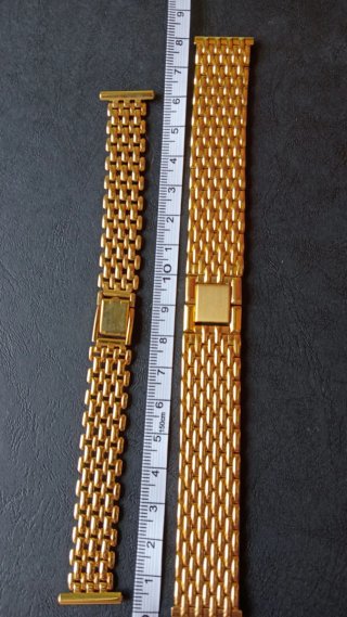 Dos armis, cadenas chapadas en oro para relojes