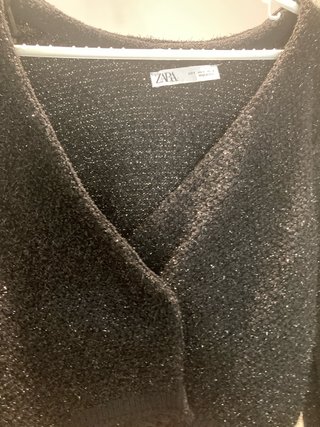 Chaqueta Zara negra brillante