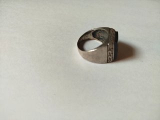 Anillo Plata Onix Negro
