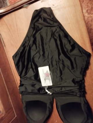Bañador negro halter talla M (38)