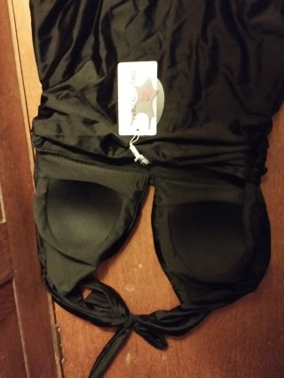 Bañador negro halter talla M (38)