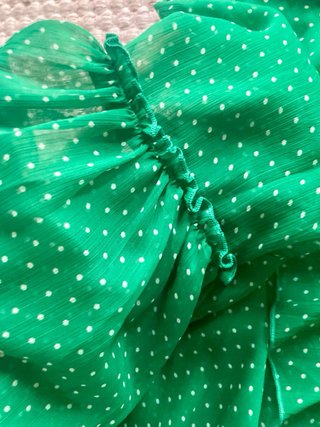 Blusa MARCCAIN lunares verde talla L
