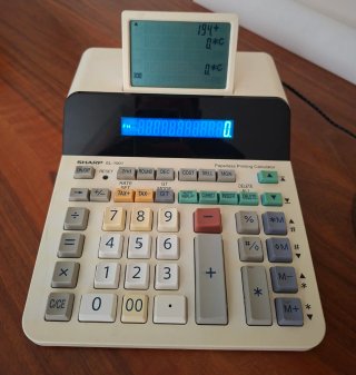 Calculadora Sharp EL-1901 Doble Pantalla