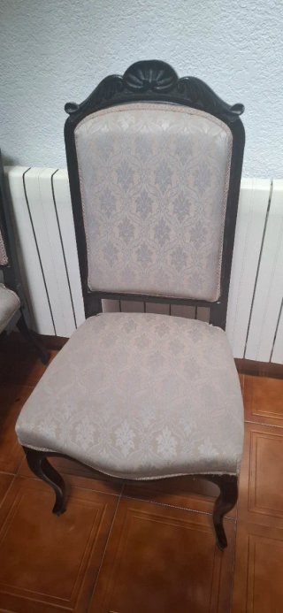 6 Sillas Antiguas Tapizadas