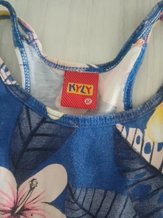Maglia bambina fantasia tropicale